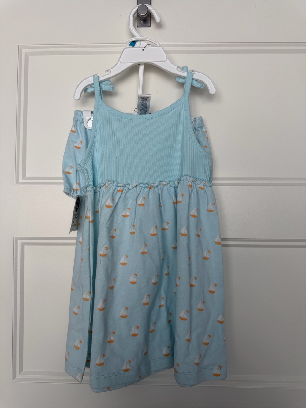 NWT Focus Kids Sailboat Print 2-pc Dress and Diaper Cover Set - 24mo
